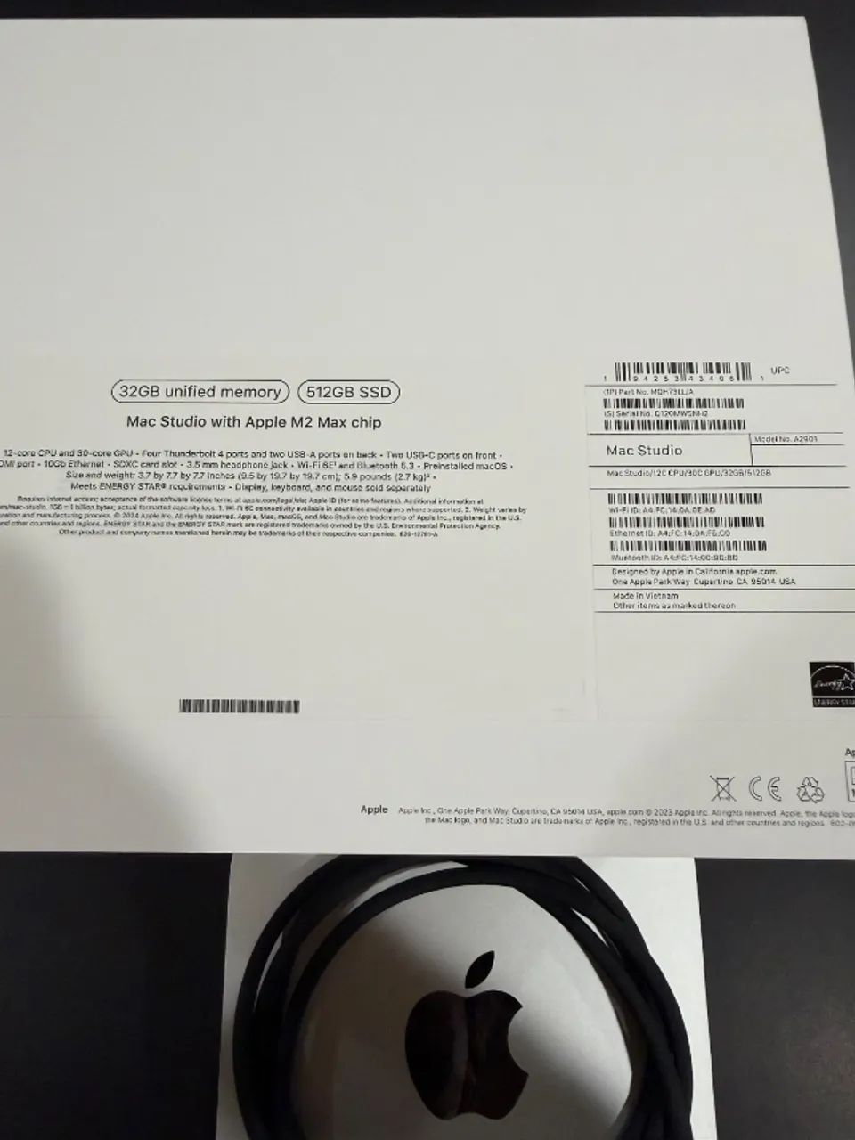 Apple Mac Studio (512GB SSD, M2 Max 12-Core, 32GB RAM) Gray