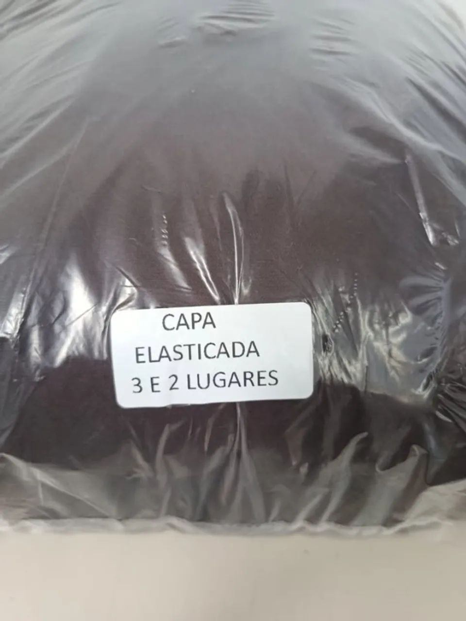 Capa Elastica para sofá de 3 e 2 lugares Marron
