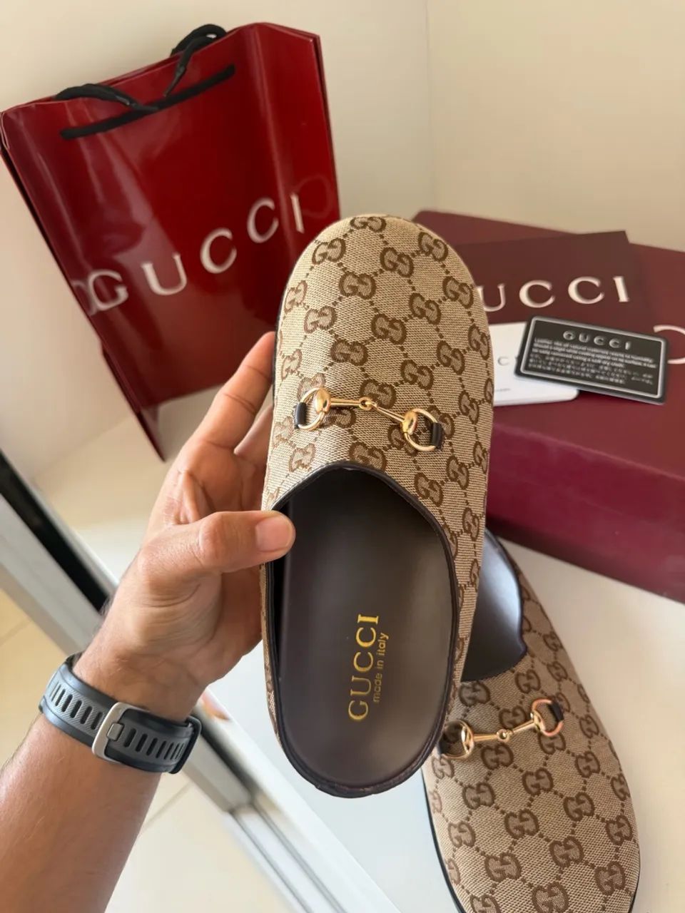 Sandália estilo MULE GUCCI - Foto 3