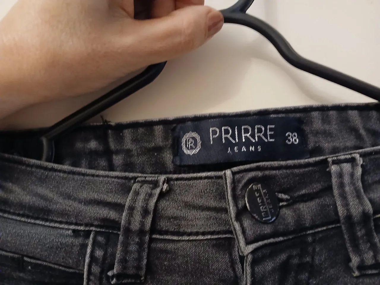 Calça jeans prirre flare preta  - Foto 4