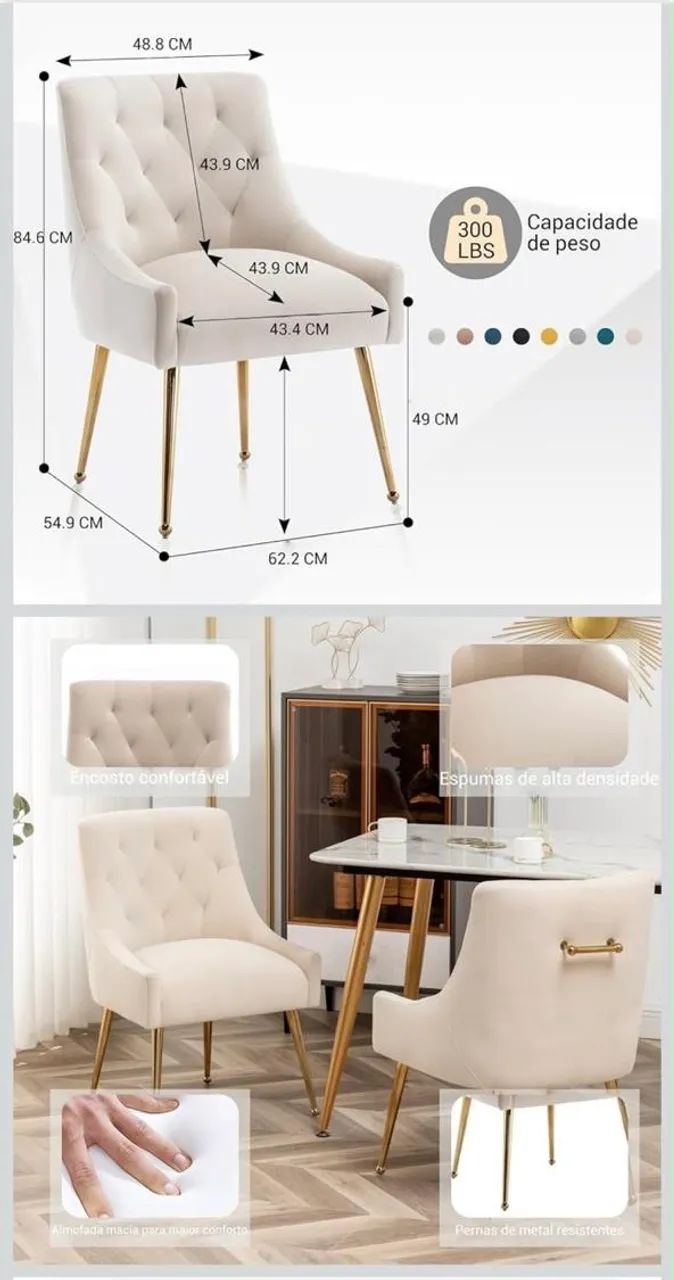Conjunto de Cadeiras de Jantar - Foto 2