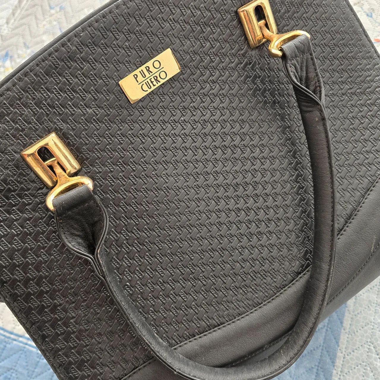 Bolsa Preta em Couro  - Foto 2