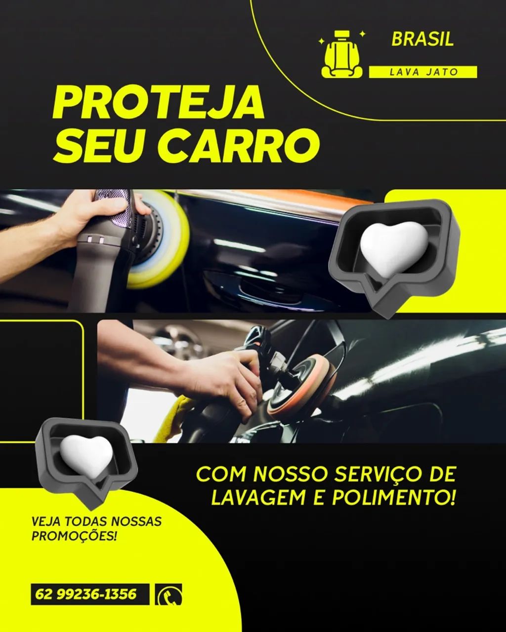 Polimento e lavagem detalhada 