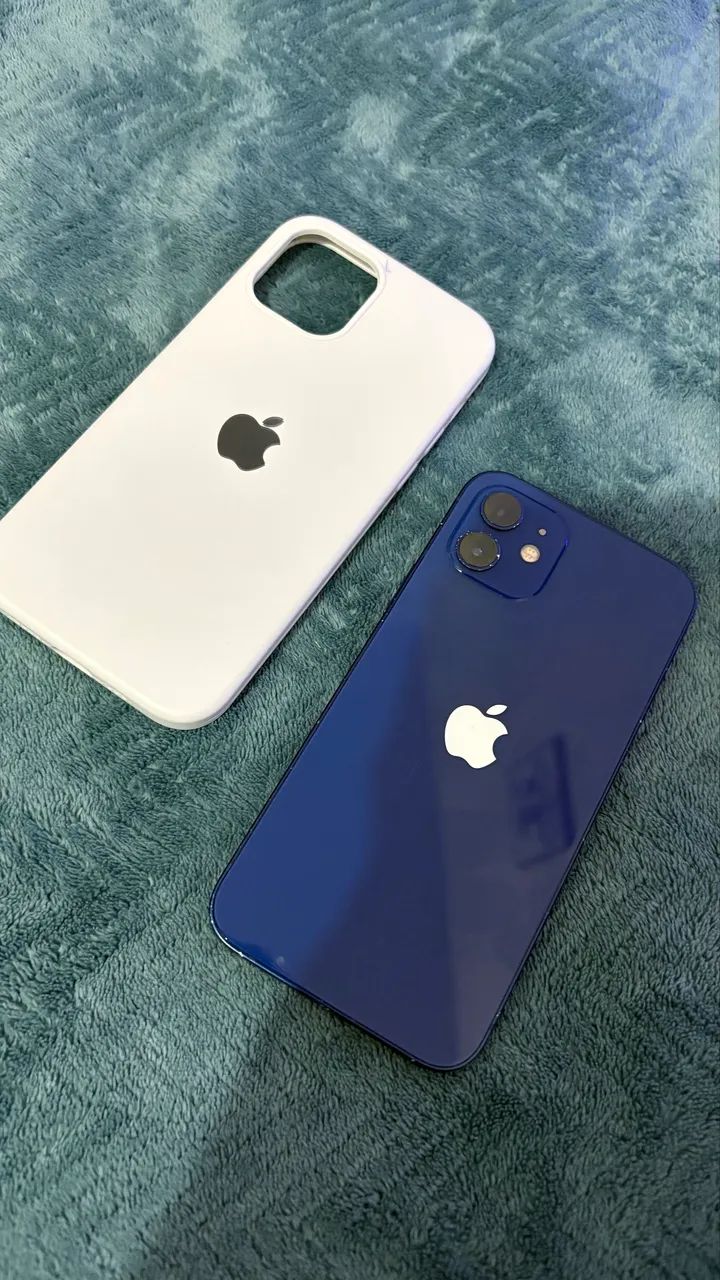 iPhone 12 azul 128gb (aceito Samsung em troca) - Celulares e