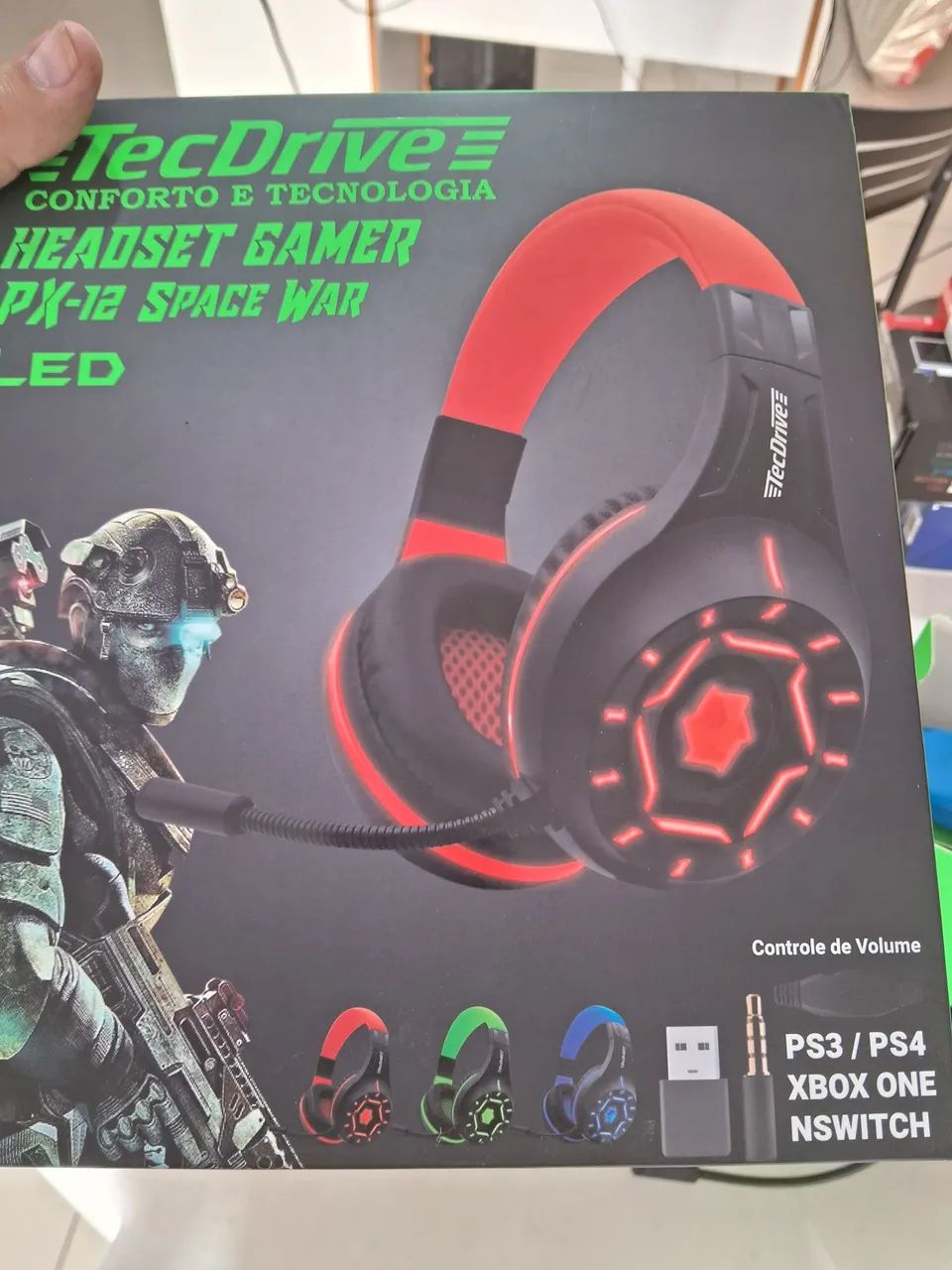 Headset Tec Drive PX-12 para PS3/PS4/ Xbox/ One Nswitch - Foto 4