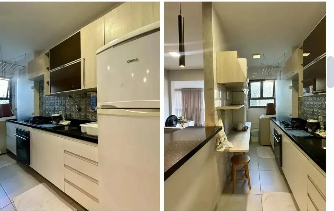 Excelente apartamento com 2/4, sendo uma suíte, nascente, varanda ampla e com fechamento e - Foto 3