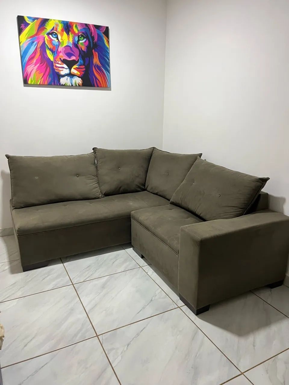 SOFÁ DE CANTO 2 PEÇAS