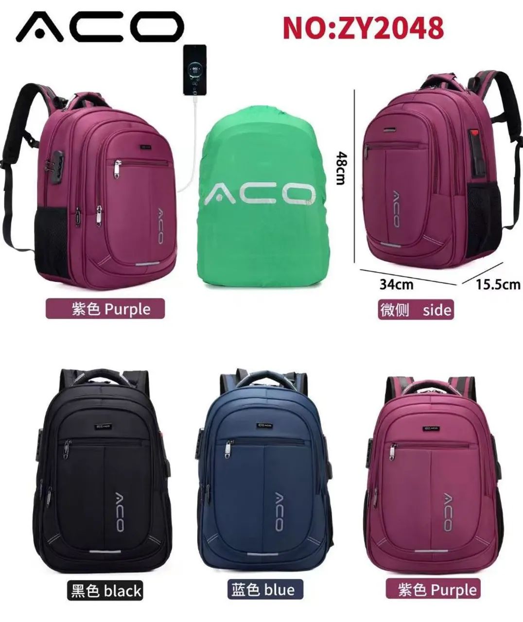 Mochilas másculas reforçandas 