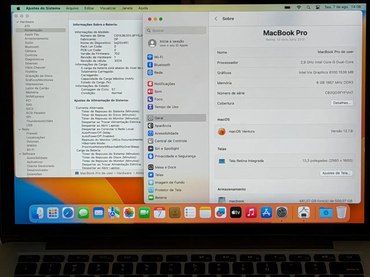 MacBook Pro 13 Polegadas 2015 - Seminovo - Foto 5