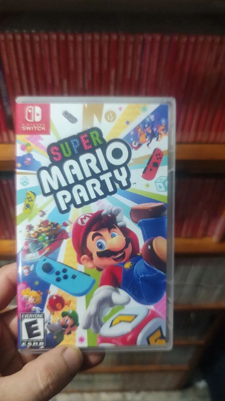 Super Mário party Nintendo Switch capa reimpressa 