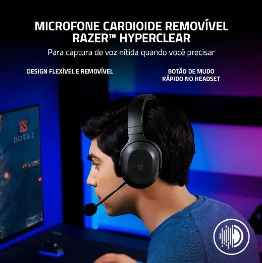 Headset Razer Barracuda X Sem Fio Black Wireless E Bluetooth - Foto 5