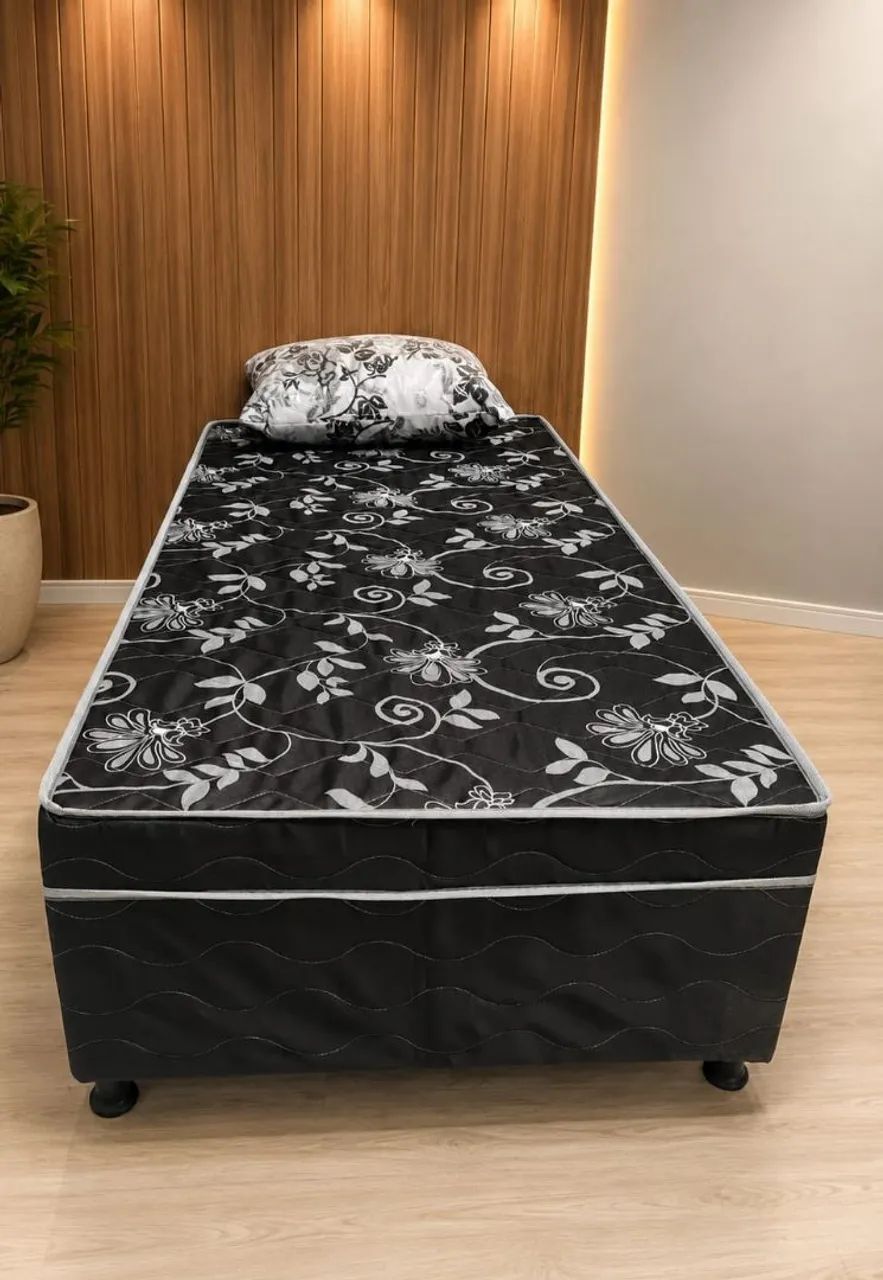 Cama box tamanho solteiro 