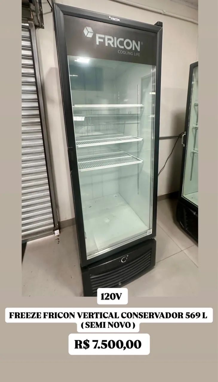 Freezer fricon vertical 569 L 