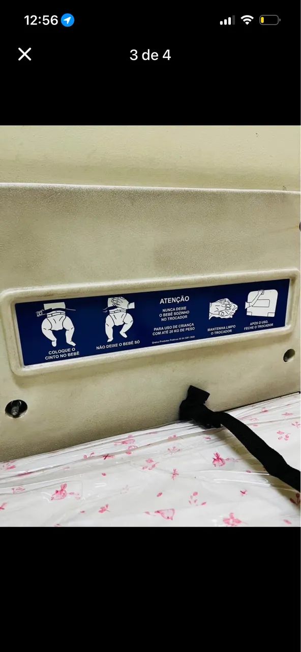 Trocador de Fraldas, Fixação na Parede - Foto 3