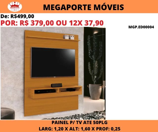Painel Home 1,20 para Tv até 50 Polegadas