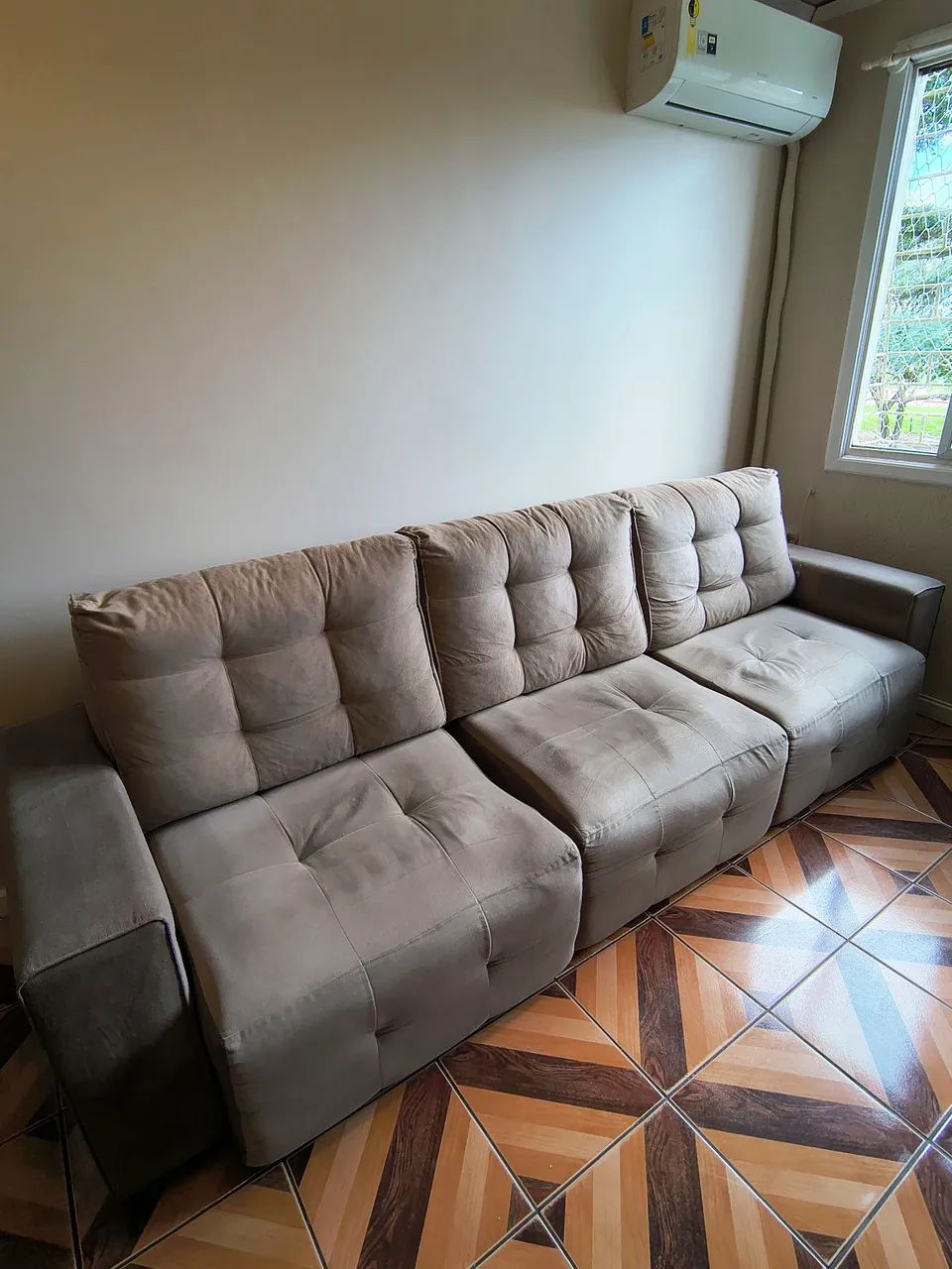 Sofá retrátil 3 lugares 