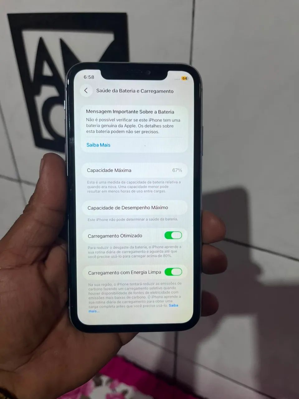 iPhone 11/ 64 gigas 900 reais  - Foto 3