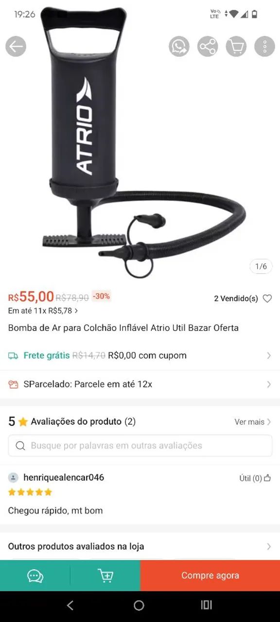 Inflador Manual - Foto 4