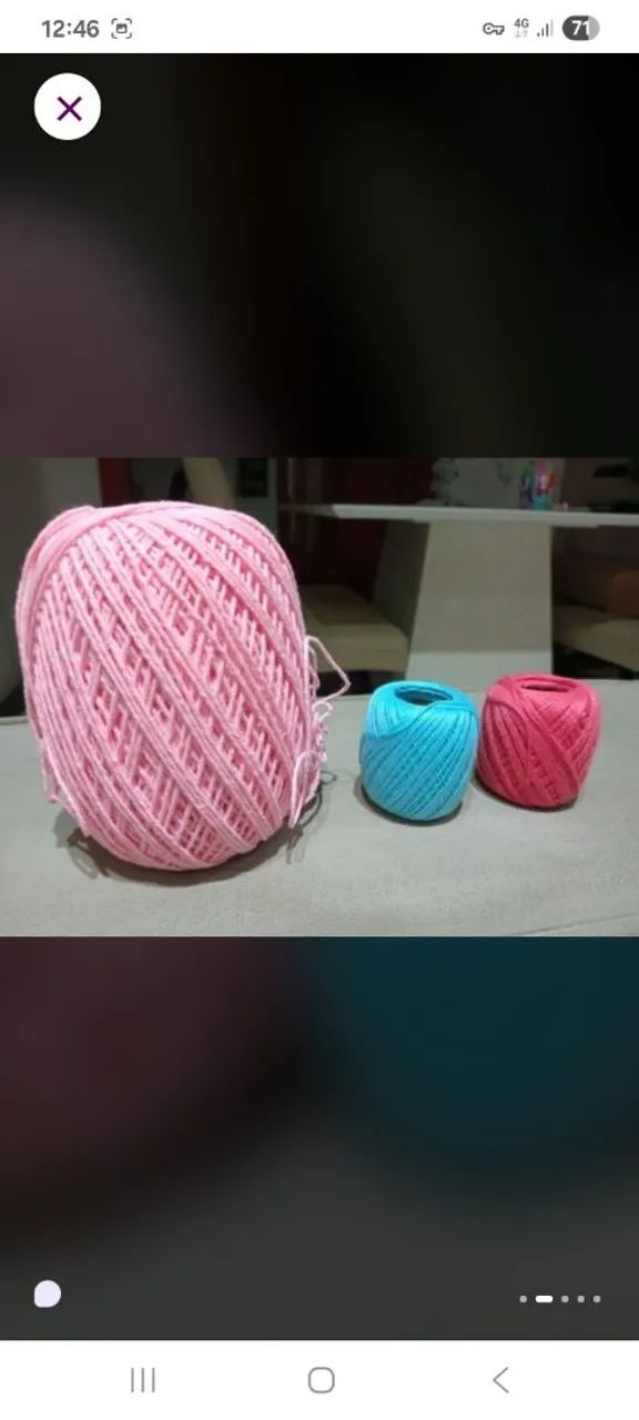Kit linha croche e agulha - Foto 2