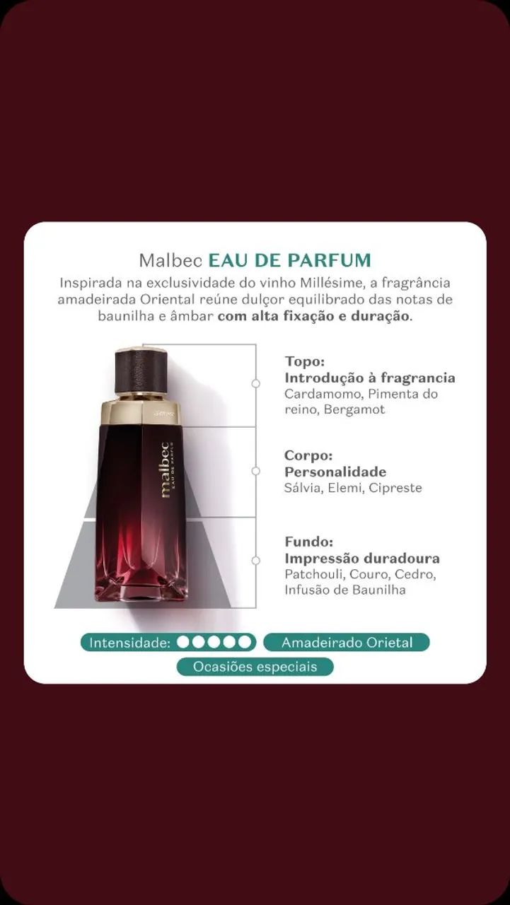 Lançamento Malbec Eau de Parfum 90ml - Foto 3