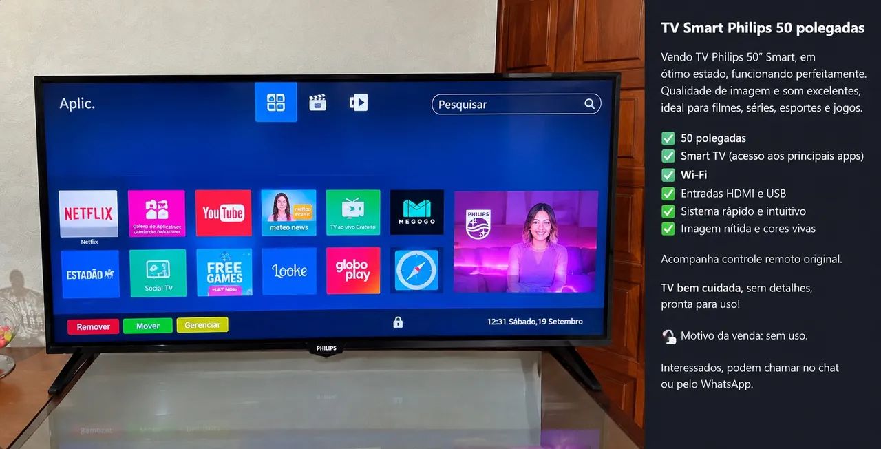 Tv smart 50 poelagdas - Foto 2