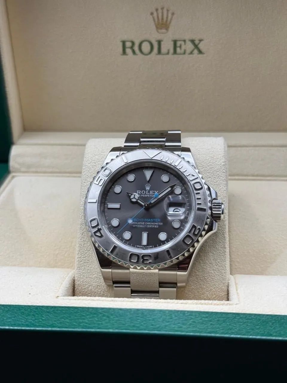 Relógio Automático rolex yatcht master platina novo - Foto 3