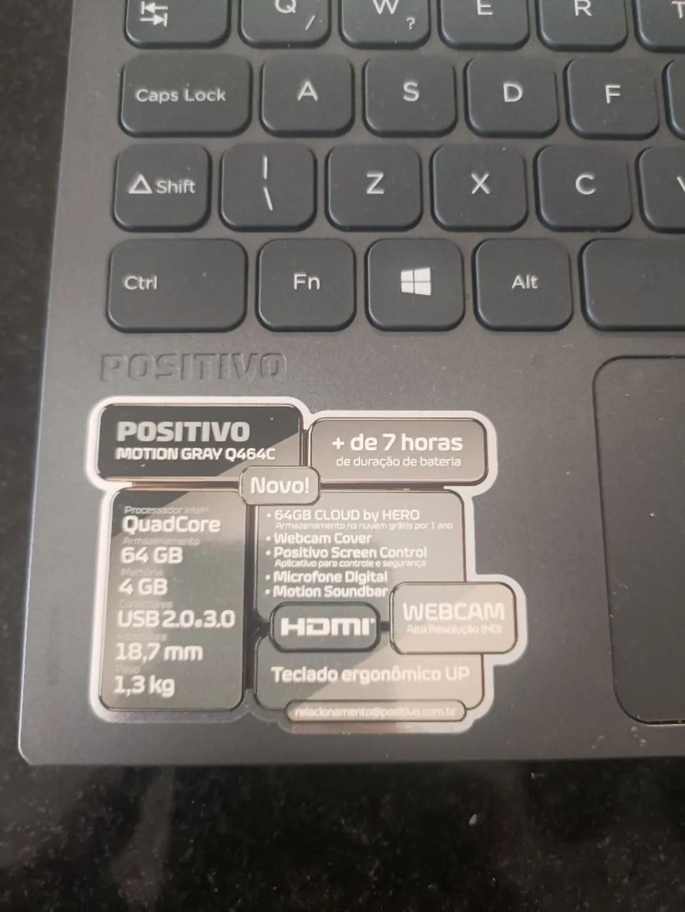 Notebook Positivo QuadCore, tela 14 - Foto 3