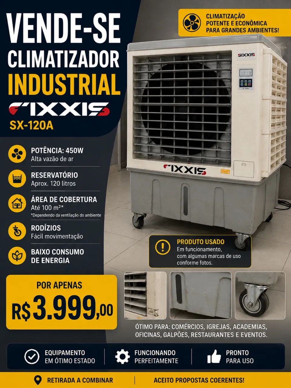 Vendo climatizador industrial 