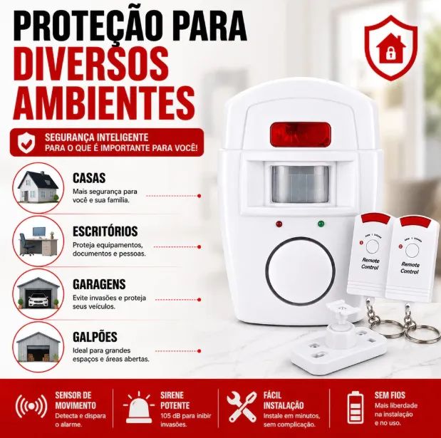 Alarme Sensor de Presença - Foto 2