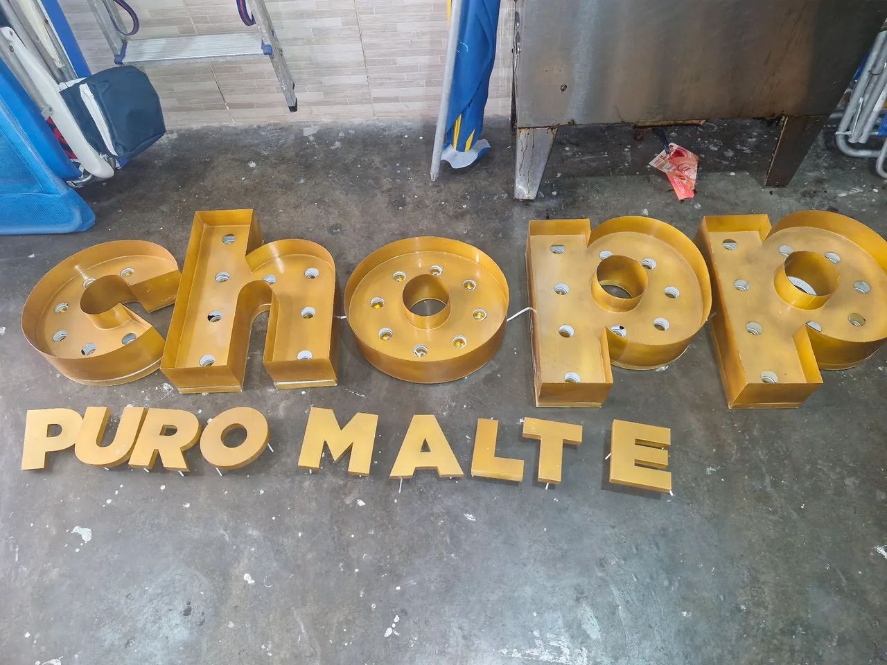 Letreiro luminoso CHOPP PURO MALTE - Foto 5