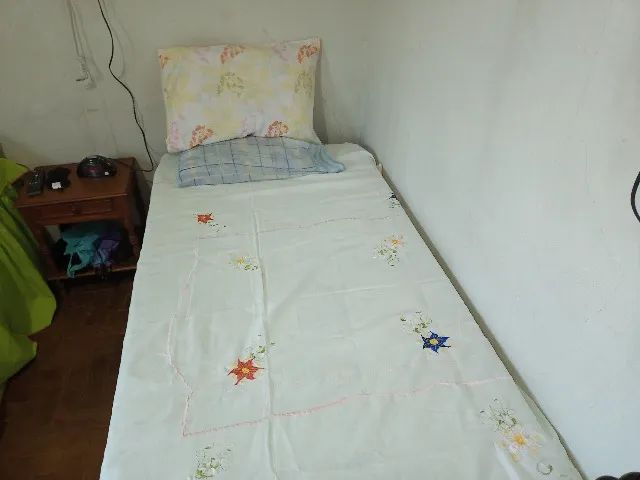 CAMA DE SOLTEIRO COM COLCHÃO ORTOPÉDICO 