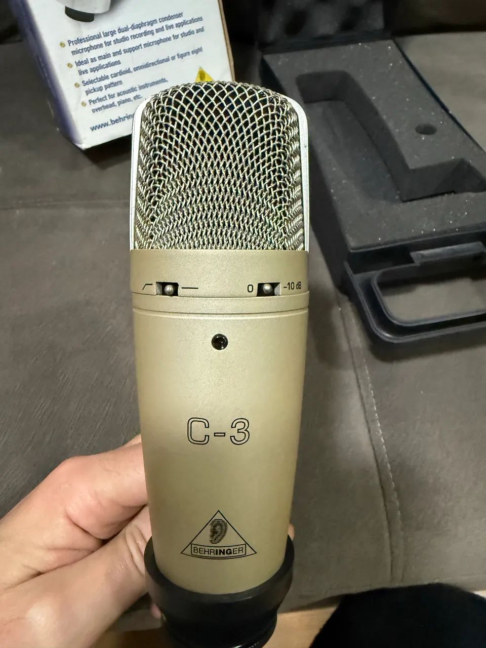 Microfone Behringer C3 com condensador451035421790720002