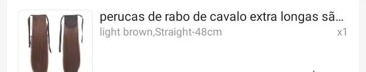 Peruca rabo de cavalo  - Foto 4