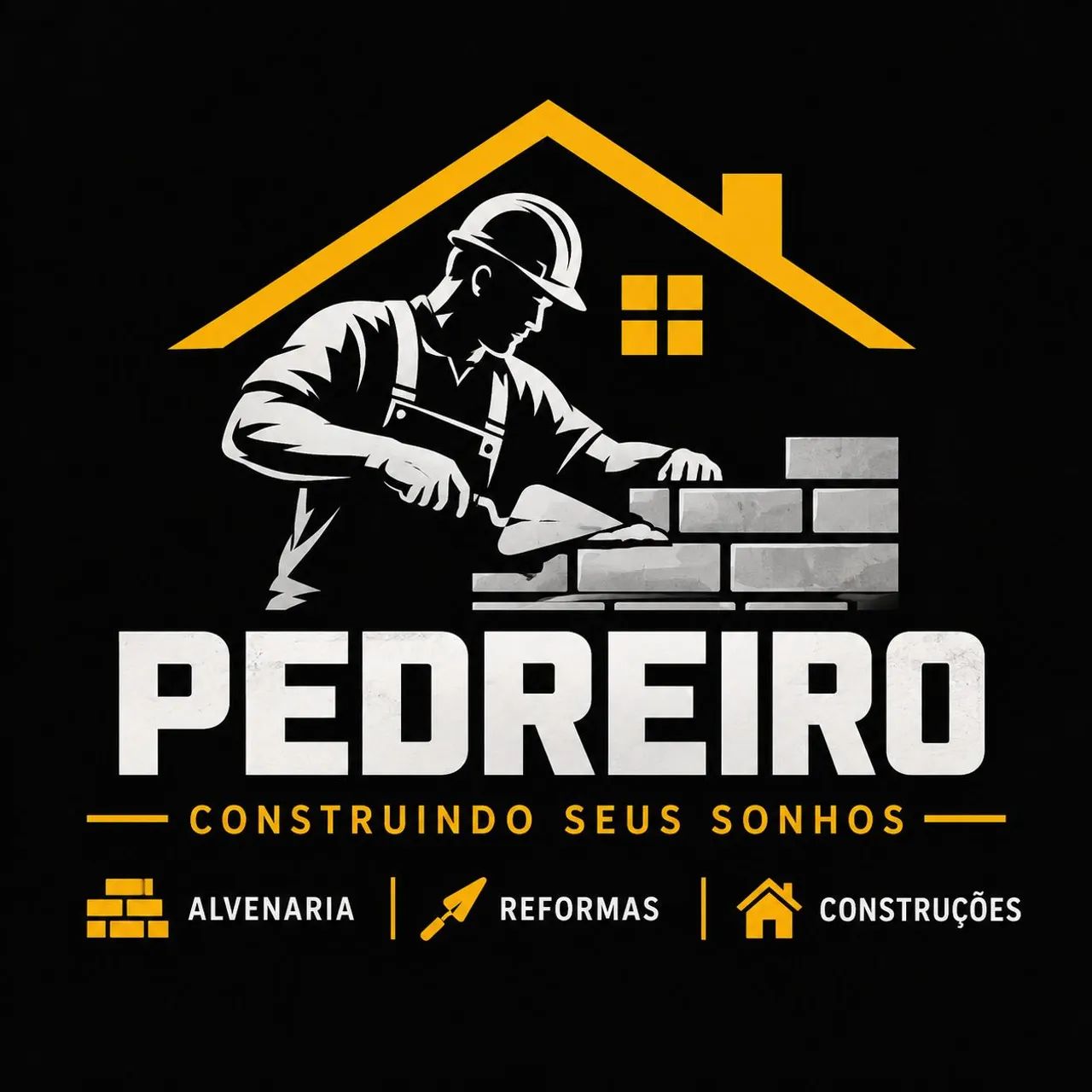 Pedreiros e ajudante 