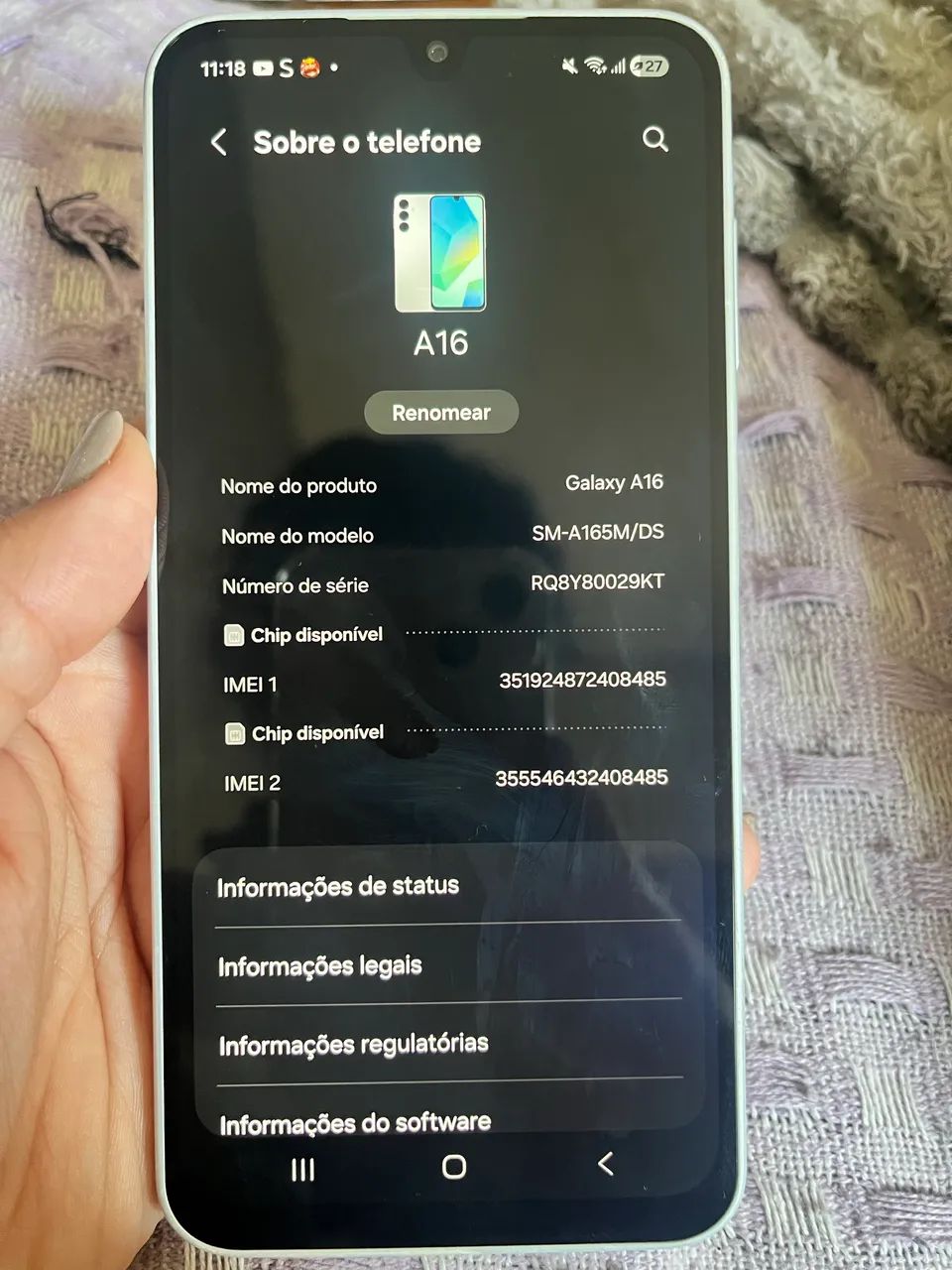 Vende-se celular galaxy A16 Samsung semi-novo - Foto 3