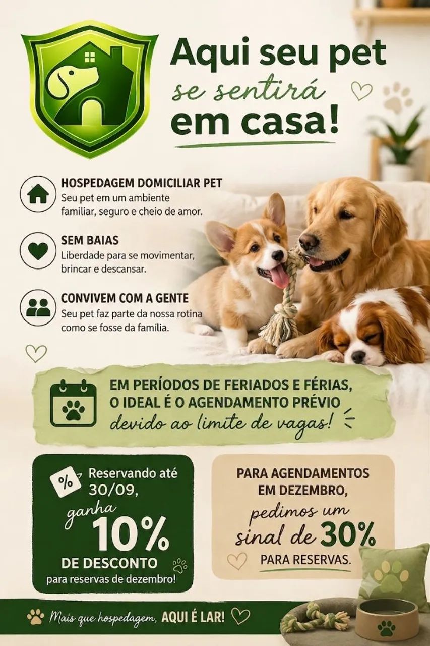 Hospedagem Domiciliar pet 