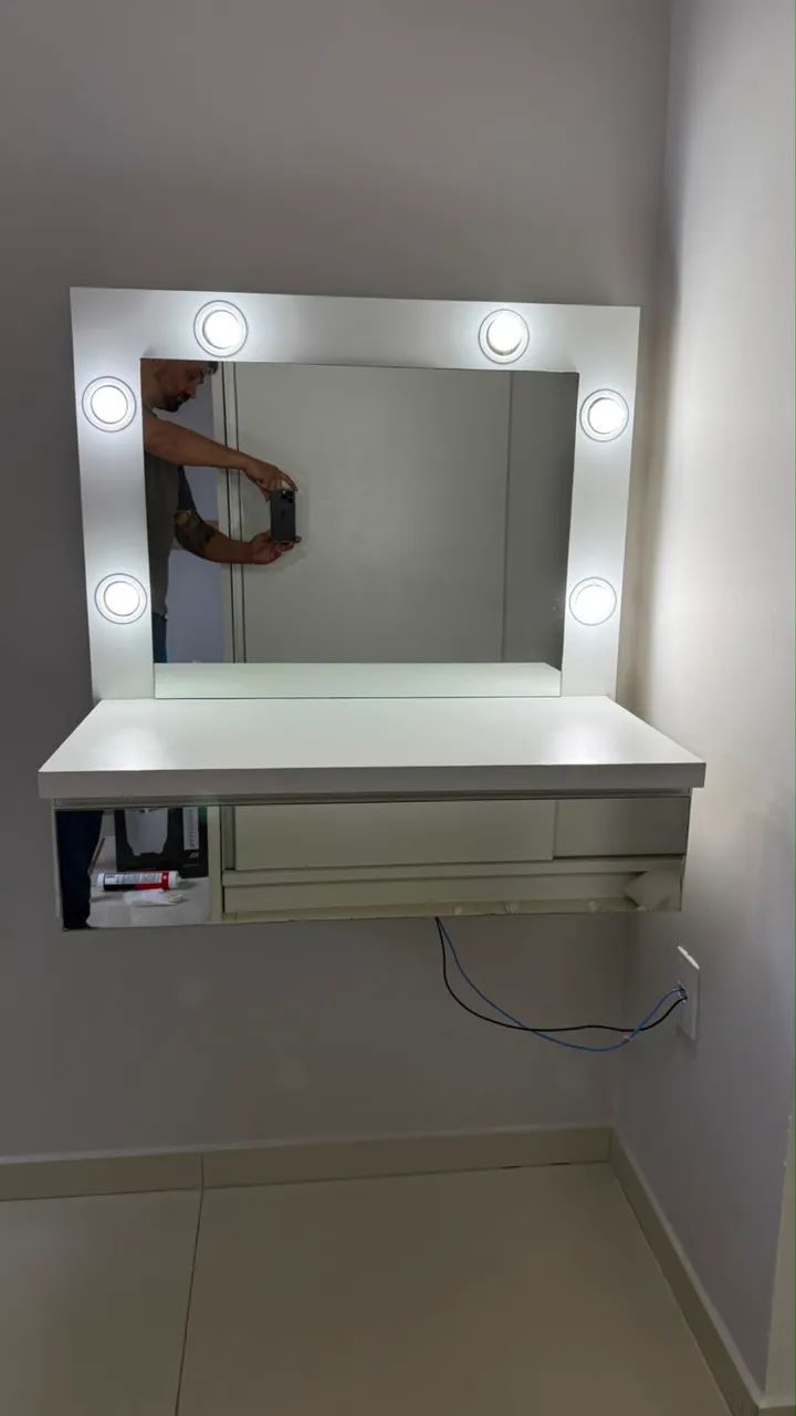 ? VENDO PENTEADEIRA EM MDF BRANCA ? - Foto 4