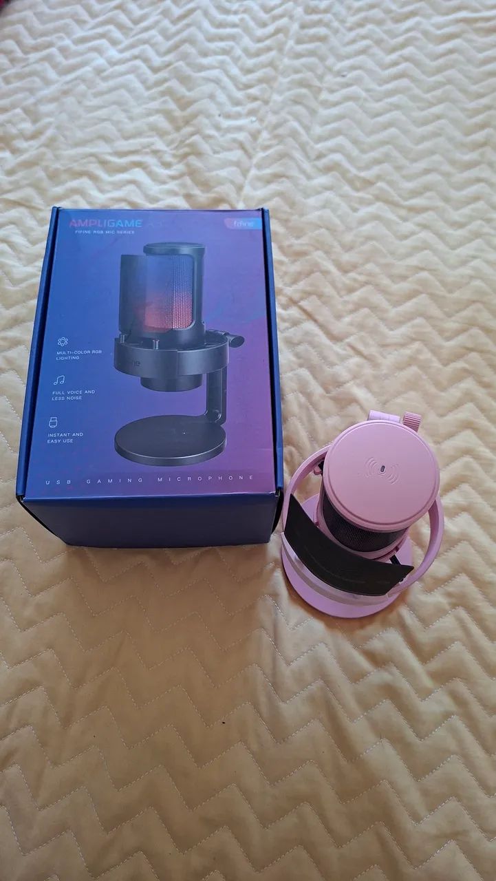 Kit Stream | Microfone Fifine A8 + Webcam Full HD + Braço Articulado - Foto 4