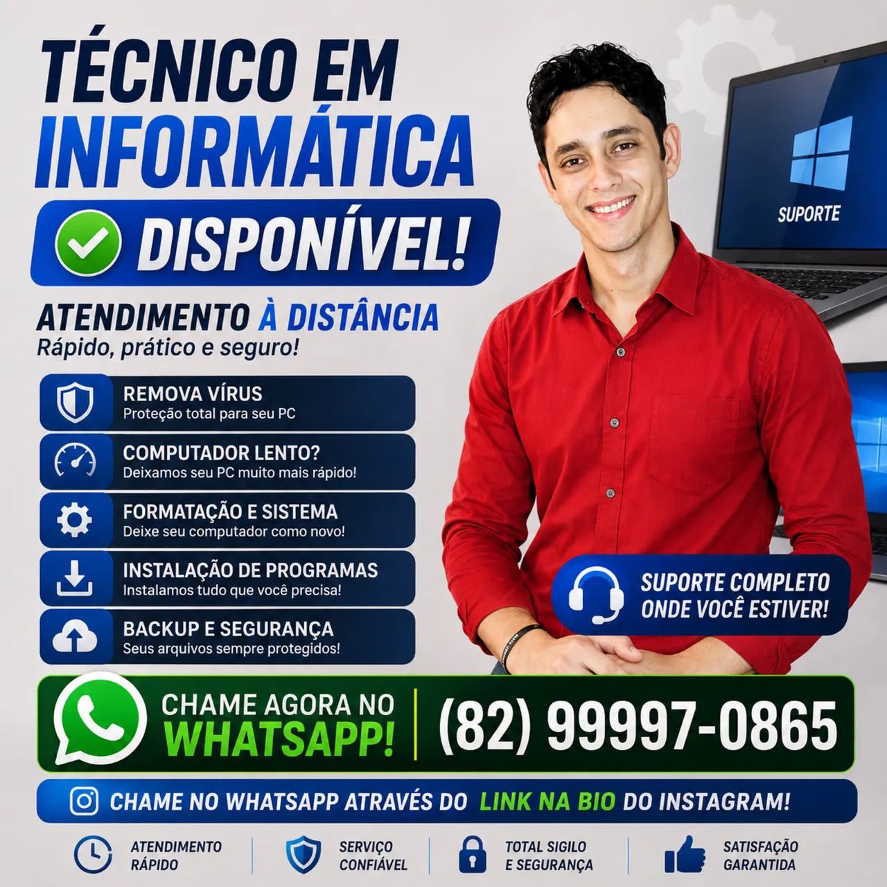 Técnico em Informática - Disponível 