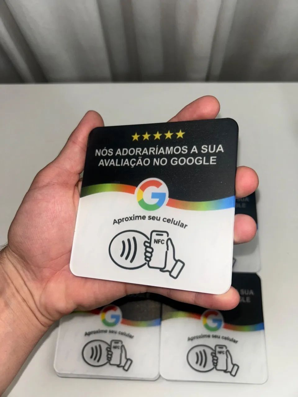 Placa NFC Google Avaliação 