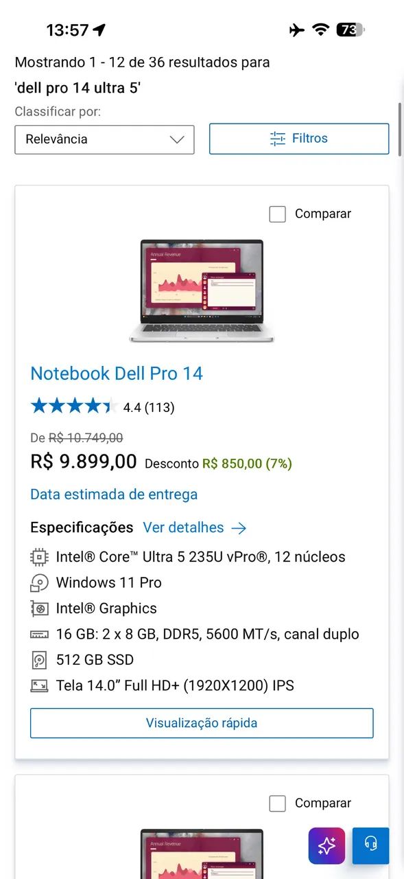 4 Dell Pro 14 Ultra 5 16GB + 256M2 nova lacrada  - Foto 3