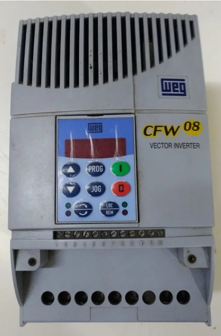 Inversor De Frequência Weg 5cv 220v Trifásico CFW08 CFW080160t2024PSZ - Foto 2