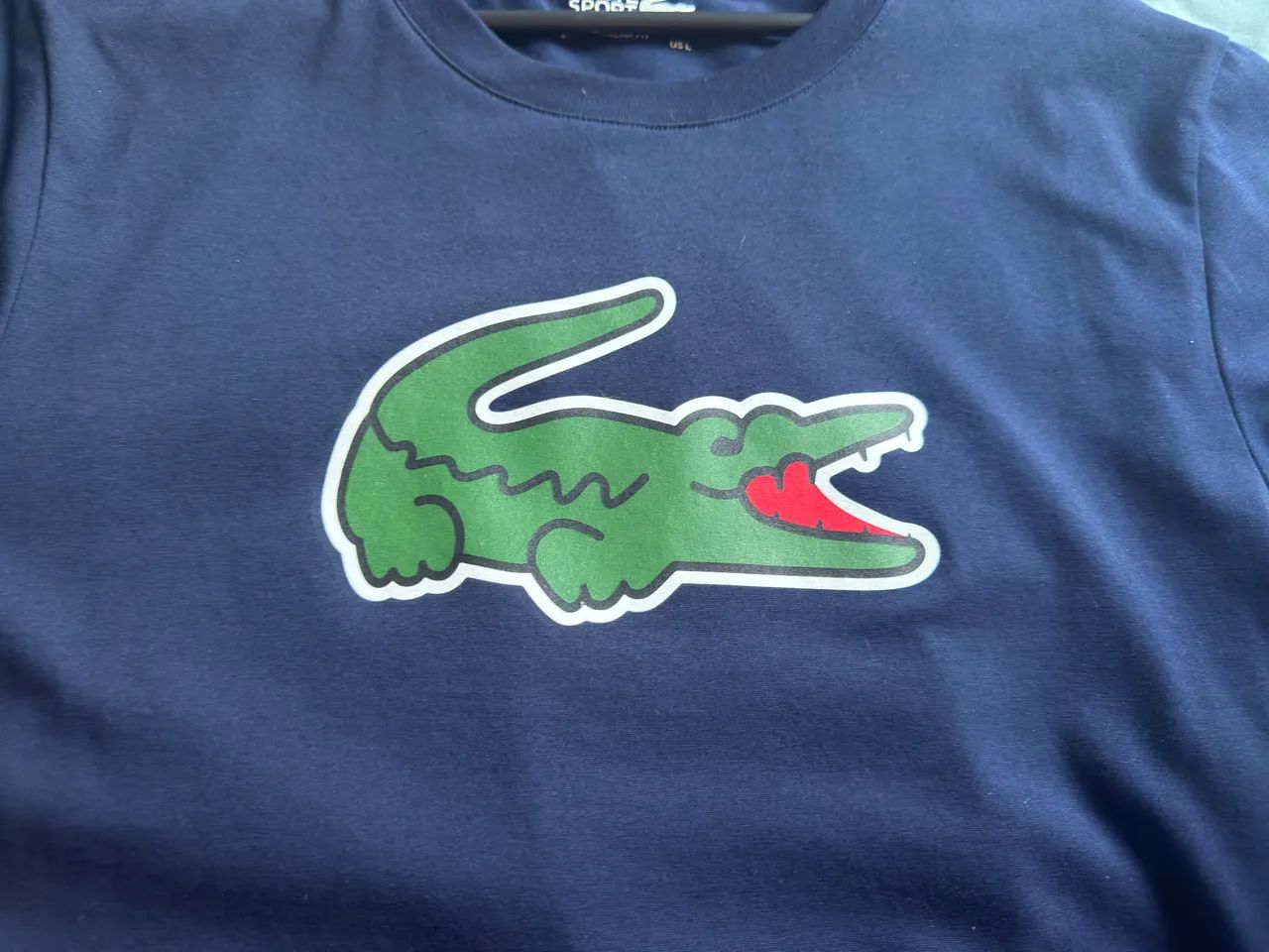 Camiseta Lacoste Ultra Dry Logo. - Foto 3