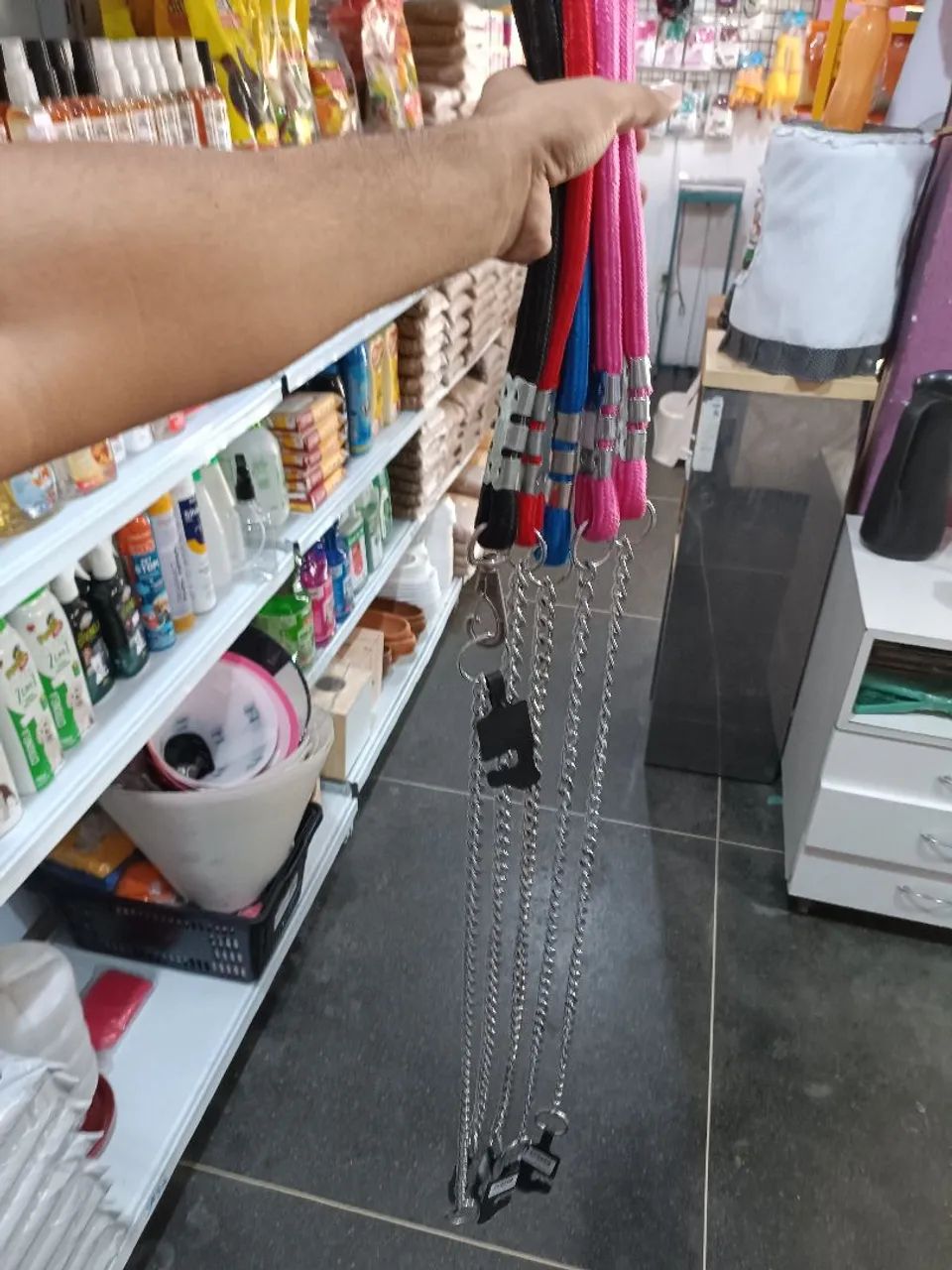 Enforcador para cachorro  com guia 