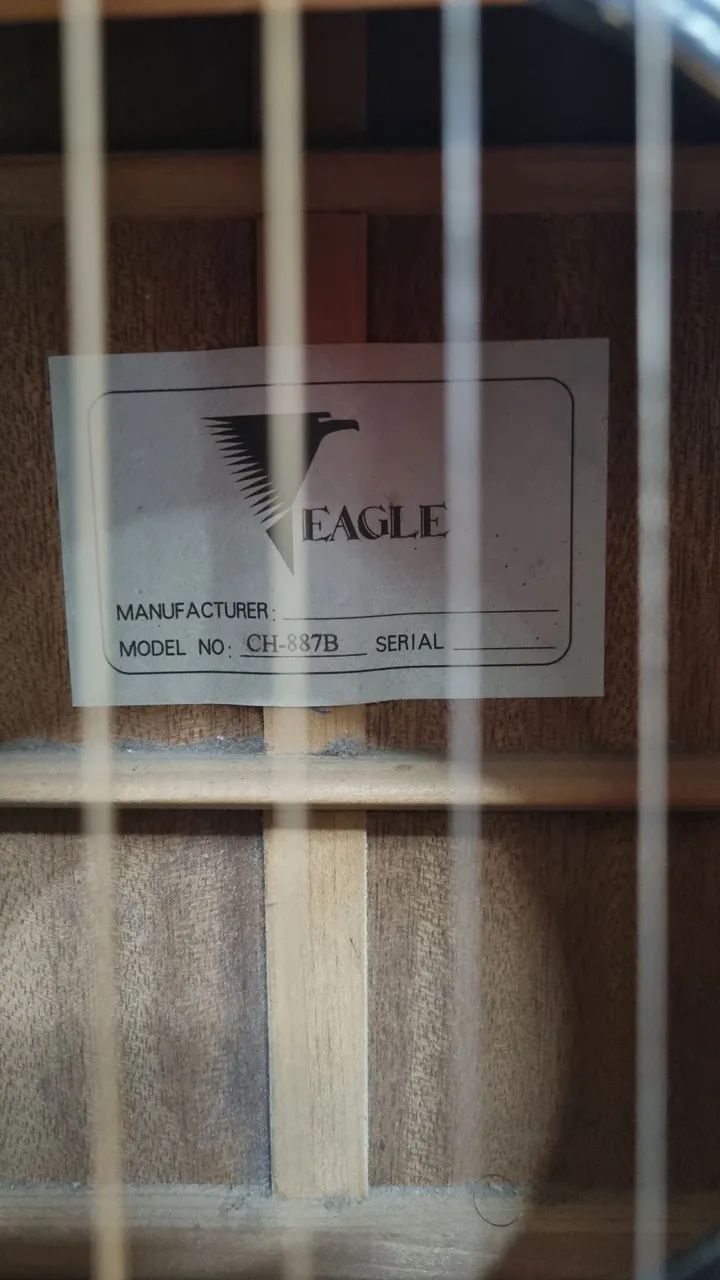 Violao elétrico Eagles mod ch887B - Foto 2