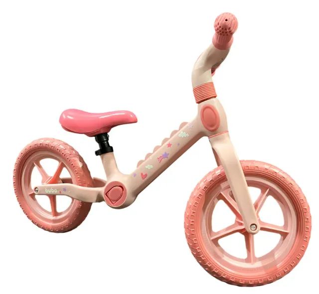 Bicicleta De Equilíbrio Rosa Unicórnio - Buba