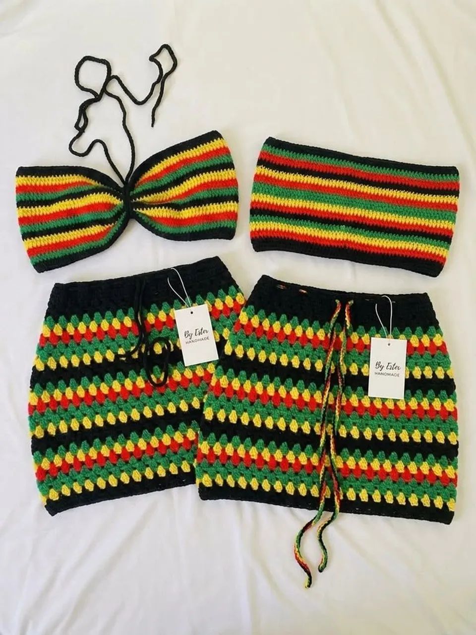 Reggae feminino crochê 