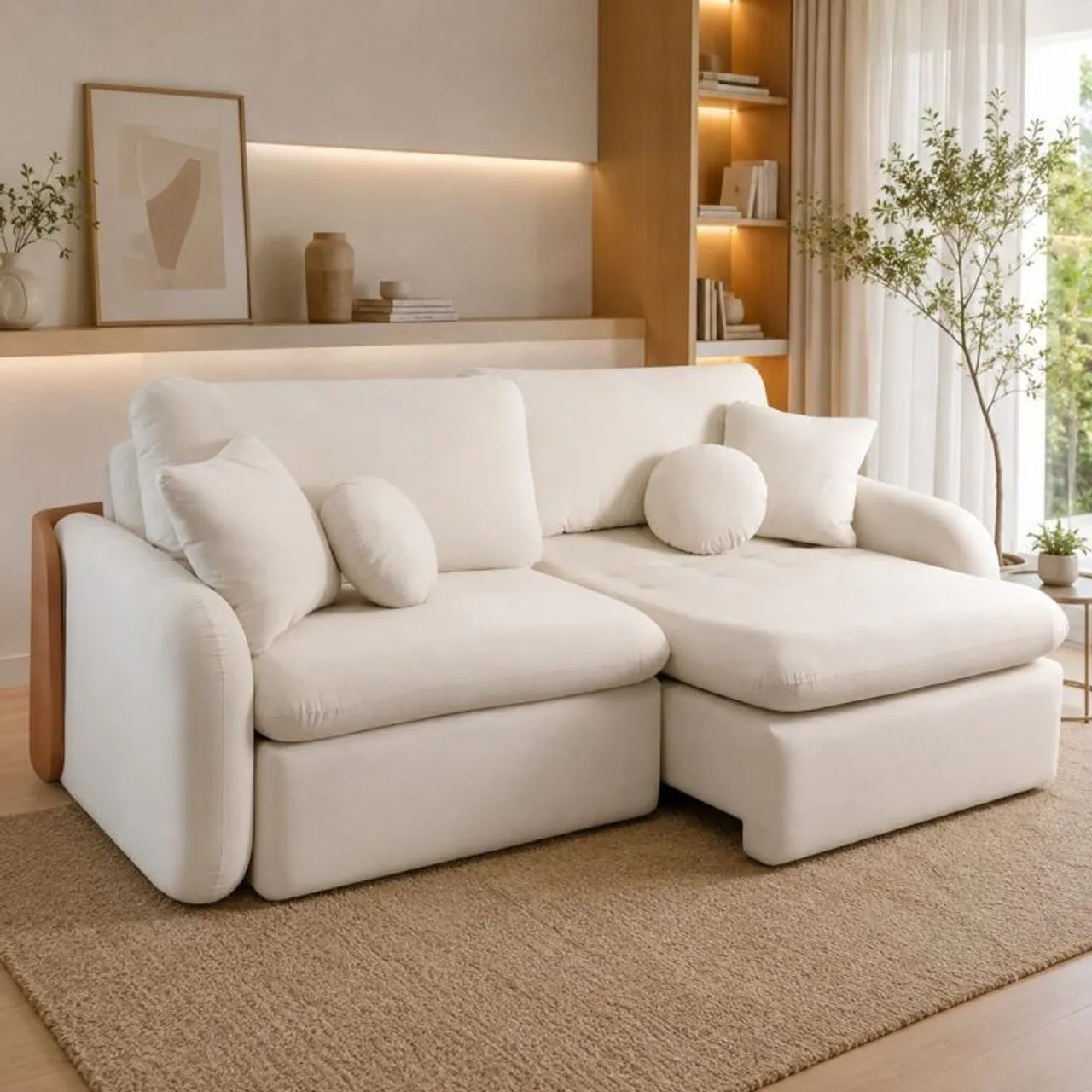 Sofá  Cama Retrátil Organ 2.30m - Entrega Rápida 