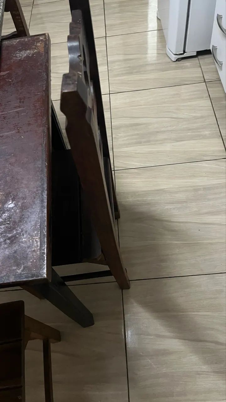 Mesa de Madeira com Tampo de Granito (Venda Separada) - Foto 4