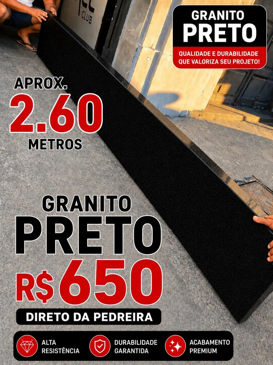 Pedra de Granito preta 